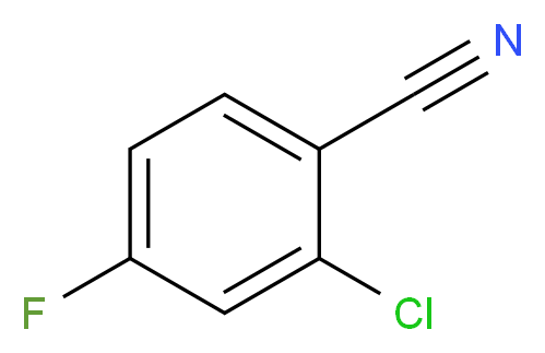 2-Chloro-4-fluorobenzonitrile_分子结构_CAS_60702-69-4)