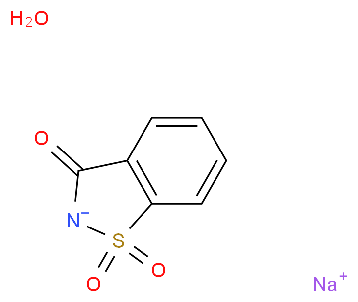 糖精钠水合物_分子结构_CAS_82385-42-0)