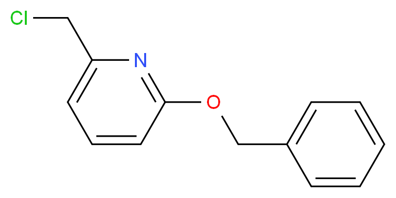 2-(benzyloxy)-6-(chloromethyl)pyridine_分子结构_CAS_123926-27-2