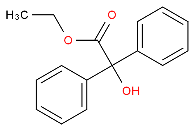 ETHYL BENZILATE_分子结构_CAS_52182-15-7)