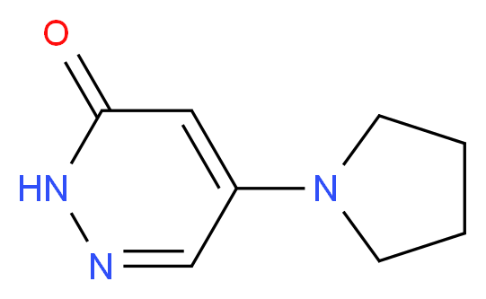 5-(pyrrolidin-1-yl)-2,3-dihydropyridazin-3-one_分子结构_CAS_1015846-81-7