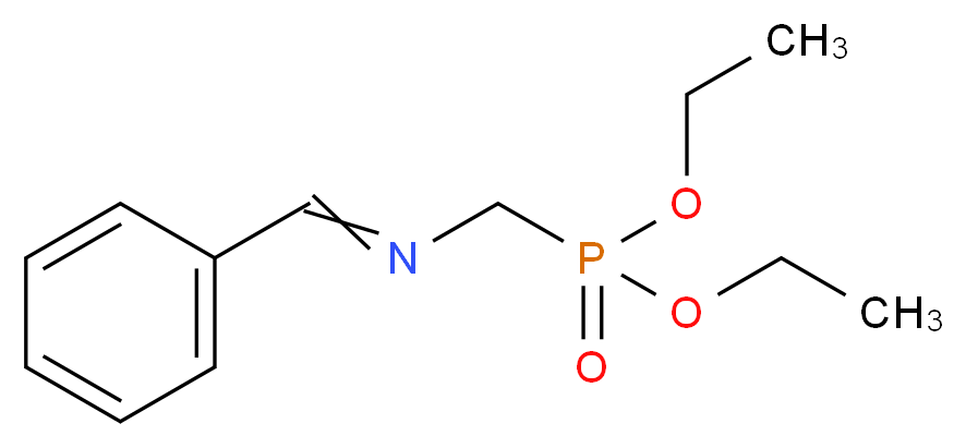 diethyl {[(phenylmethylidene)amino]methyl}phosphonate_分子结构_CAS_50917-73-2