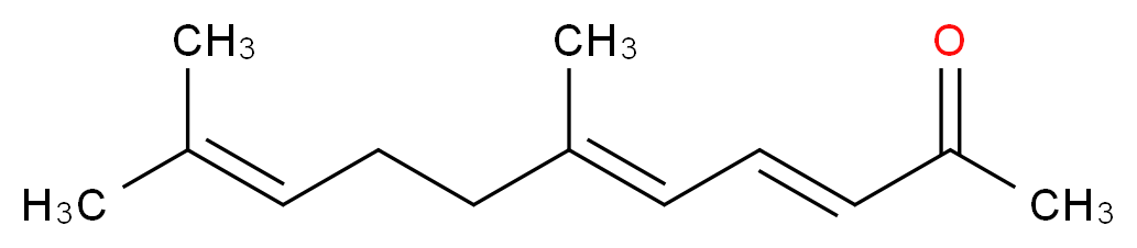 (3E,5E)-6,10-dimethylundeca-3,5,9-trien-2-one_分子结构_CAS_)