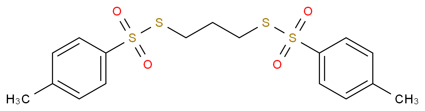 S,S′-三甲烯(p-甲苯硫代磺酸盐)_分子结构_CAS_3866-79-3)