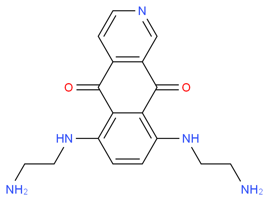 6,9-bis[(2-aminoethyl)amino]-5H,10H-benzo[g]isoquinoline-5,10-dione_分子结构_CAS_784209-05-8