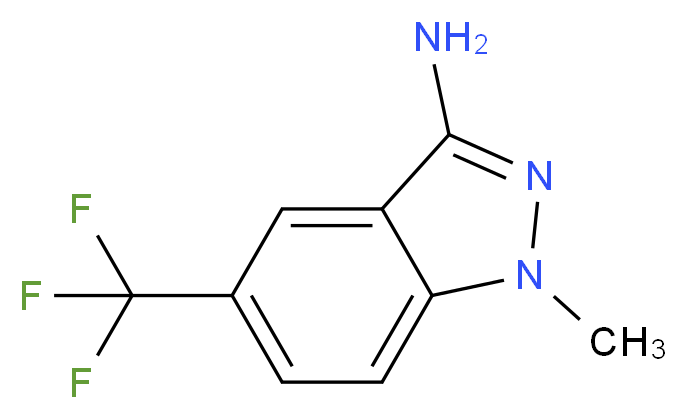 1-methyl-5-(trifluoromethyl)-1H-indazol-3-amine_分子结构_CAS_5685-69-8