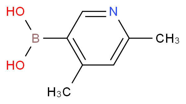 (4,6-dimethylpyridin-3-yl)boronic acid_分子结构_CAS_1001907-68-1