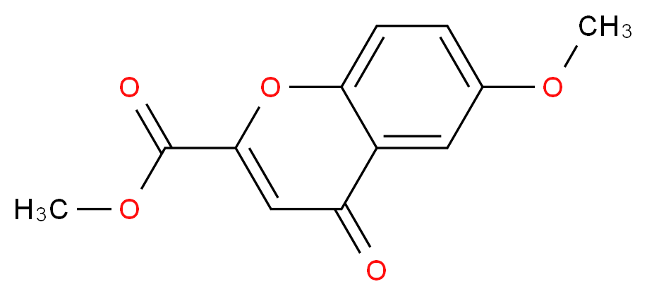 methyl 6-methoxy-4-oxo-4H-chromene-2-carboxylate_分子结构_CAS_)