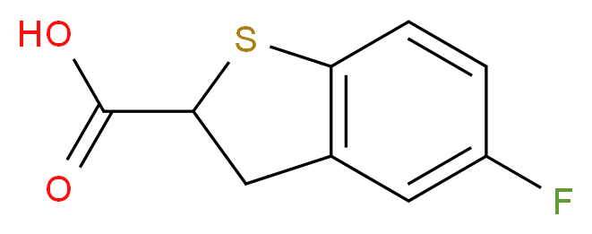 5-fluoro-2,3-dihydro-1-benzothiophene-2-carboxylic acid_分子结构_CAS_)