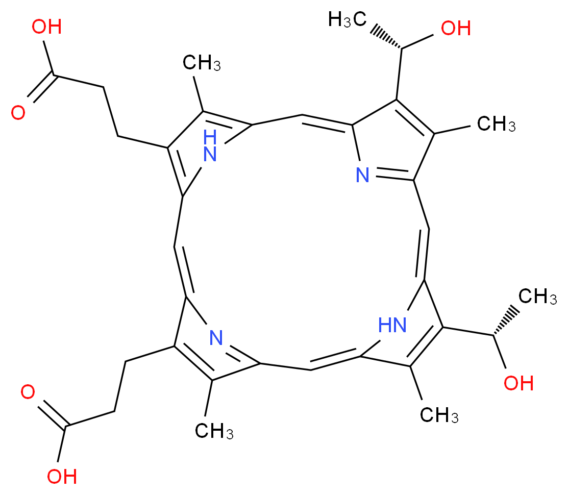 血卟啉_分子结构_CAS_14459-29-1)