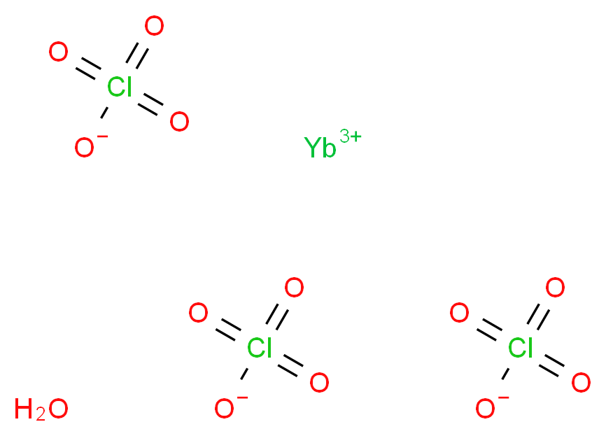 ytterbium(3+) ion hydrate triperchlorate_分子结构_CAS_13498-08-3