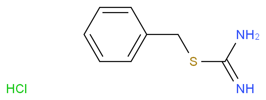 (benzylsulfanyl)methanimidamide hydrochloride_分子结构_CAS_538-28-3