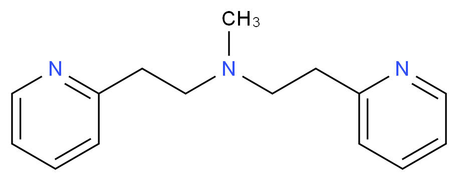 methylbis[2-(pyridin-2-yl)ethyl]amine_分子结构_CAS_5452-87-9