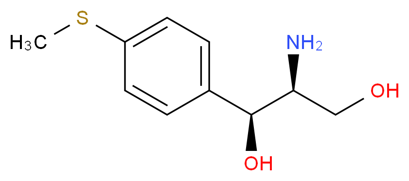 (1S,2S)-2-amino-1-[4-(methylsulfanyl)phenyl]propane-1,3-diol_分子结构_CAS_16854-32-3