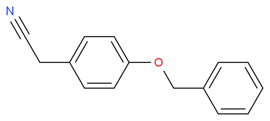 2-[4-(benzyloxy)phenyl]acetonitrile_分子结构_CAS_838-96-0