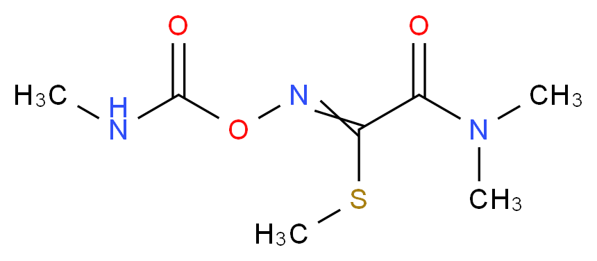 [(dimethylcarbamoyl)(methylsulfanyl)methylidene]amino N-methylcarbamate_分子结构_CAS_23135-22-0