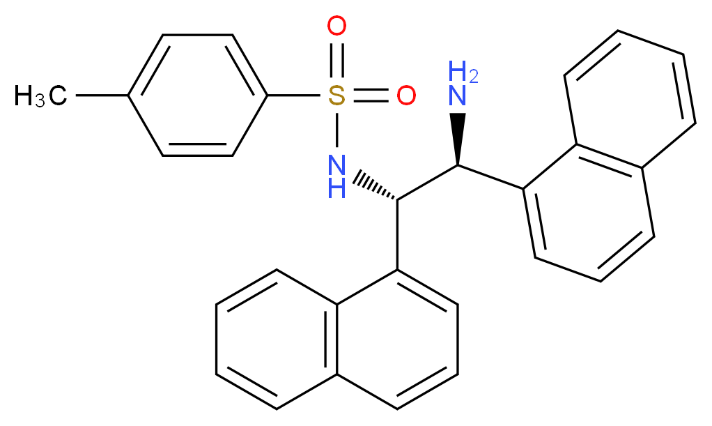 (1S,2S)-N-p-Tosyl-1,2-di(1-naphthyl)ethylenediamine_分子结构_CAS_1293946-38-9)