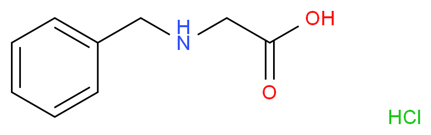 2-(benzylamino)acetic acid hydrochloride_分子结构_CAS_7689-50-1