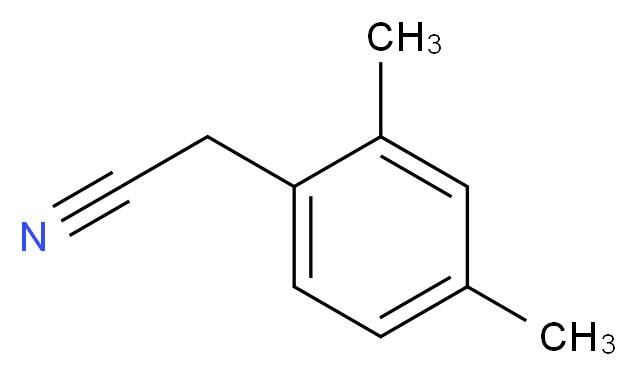 2-(2,4-dimethylphenyl)acetonitrile_分子结构_CAS_68429-53-8