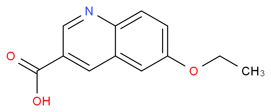 6-ethoxyquinoline-3-carboxylic acid_分子结构_CAS_948289-86-9