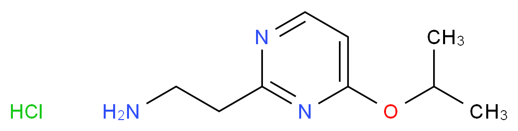 2-[4-(propan-2-yloxy)pyrimidin-2-yl]ethan-1-amine hydrochloride_分子结构_CAS_1196155-37-9