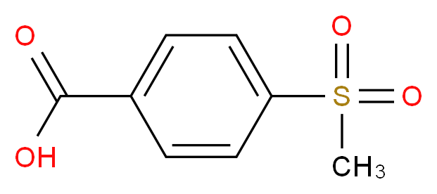 4-(Methylsulfonyl)benzoic Acid_分子结构_CAS_4052-30-6)