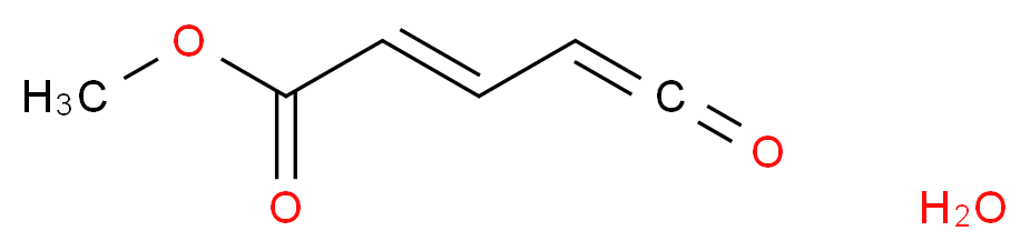 hydrate methyl (2E)-5-oxopenta-2,4-dienoate_分子结构_CAS_624-49-7