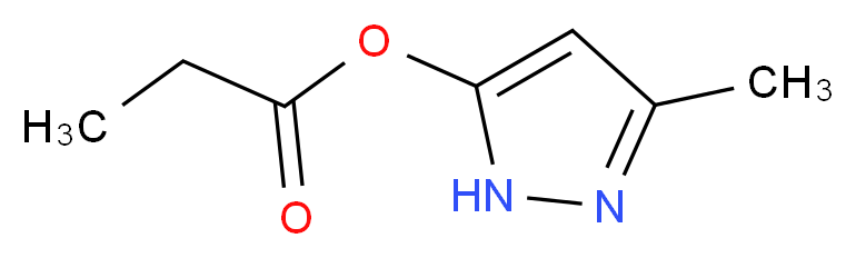 3-methyl-1H-pyrazol-5-yl propanoate_分子结构_CAS_4027-57-0