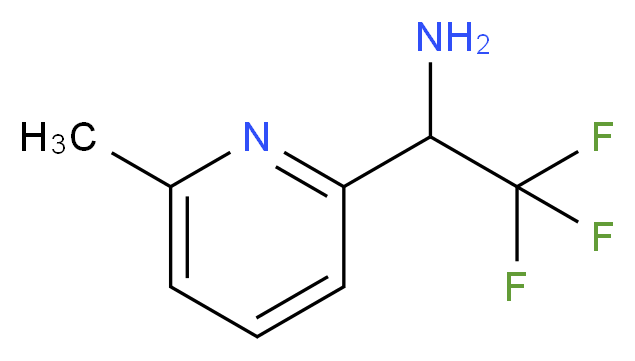 2,2,2-trifluoro-1-(6-methylpyridin-2-yl)ethanamine_分子结构_CAS_1060806-31-6)