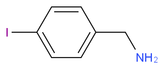 4-碘苄胺_分子结构_CAS_39959-59-6)