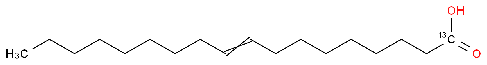 油酸-1-13C_分子结构_CAS_82005-44-5)