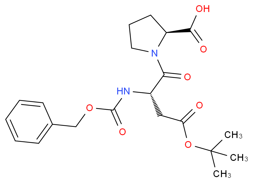 t-Butyl-N-carbobenzyloxy-L-aspartyl-L-proline_分子结构_CAS_4583-13-5)