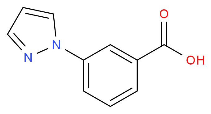3-(1H-pyrazol-1-yl)benzoic acid_分子结构_CAS_264264-33-7