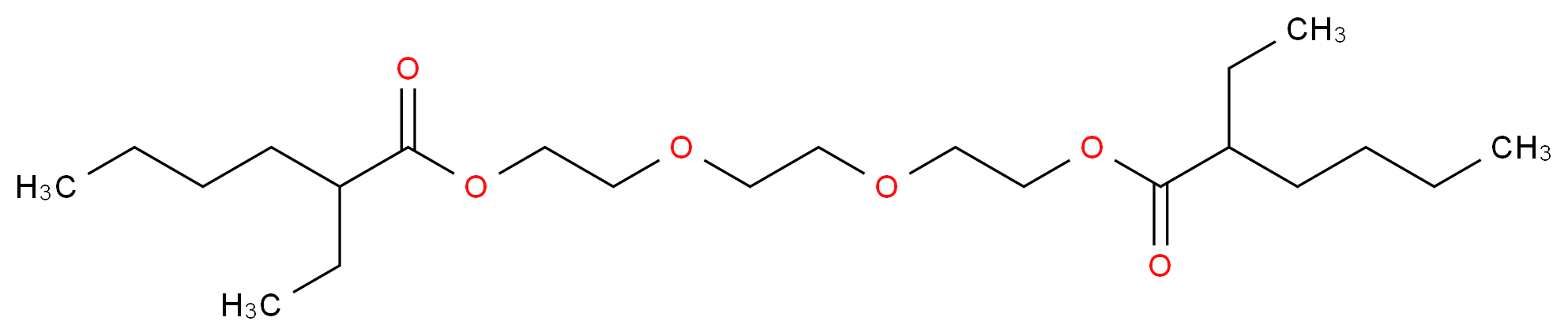2-(2-{2-[(2-ethylhexanoyl)oxy]ethoxy}ethoxy)ethyl 2-ethylhexanoate_分子结构_CAS_94-28-0