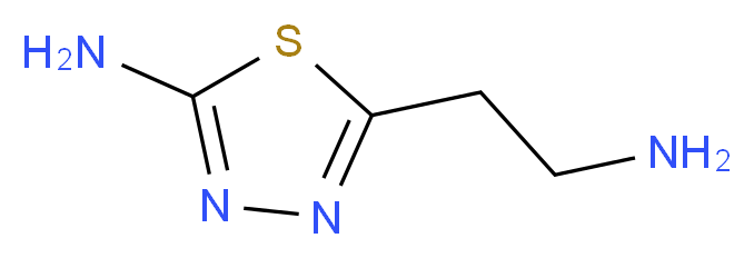 5-(2-aminoethyl)-1,3,4-thiadiazol-2-amine_分子结构_CAS_74784-47-7)