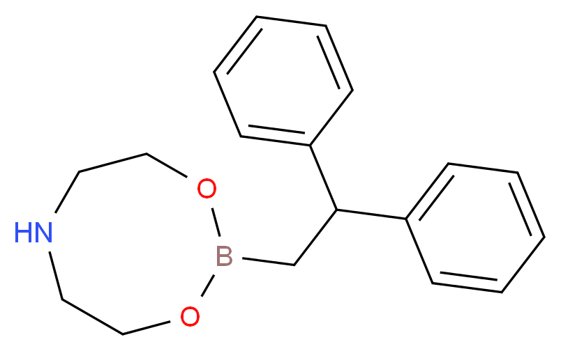 2-(2,2-diphenylethyl)-1,3,6,2-dioxazaborocane_分子结构_CAS_608534-43-6