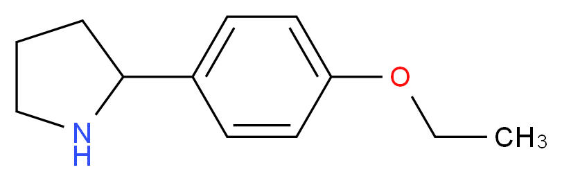 2-(4-ethoxyphenyl)pyrrolidine_分子结构_CAS_383127-28-4