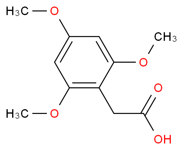 2-(2,4,6-trimethoxyphenyl)acetic acid_分子结构_CAS_104397-80-0