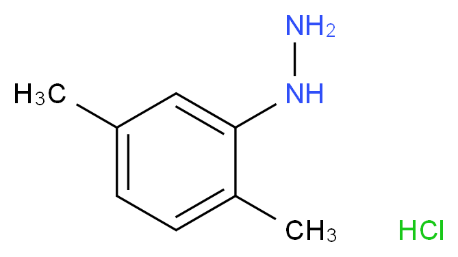 (2,5-dimethylphenyl)hydrazine hydrochloride_分子结构_CAS_613-85-4