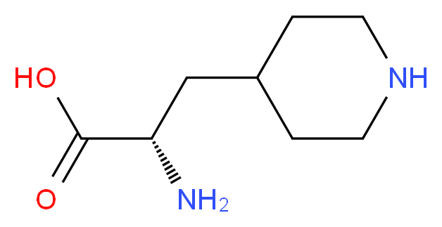 3-(4-PIPERIDINYL) ALANINE_分子结构_CAS_342036-77-5)