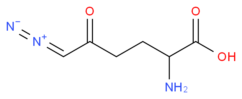 6-Diazo-5-oxo-D-norleucine_分子结构_CAS_71629-86-2)