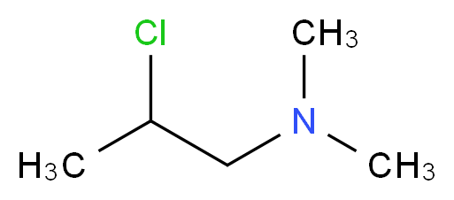 (2-chloropropyl)dimethylamine_分子结构_CAS_4584-49-0