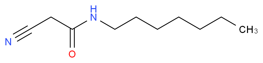 2-cyano-N-heptylacetamide_分子结构_CAS_52493-38-6