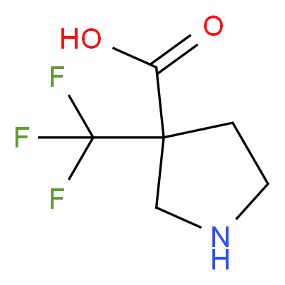 3-(Trifluoromethyl)pyrrolidine-3-carboxylic acid_分子结构_CAS_)