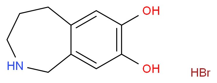 7,8-Dihydroxy-2,3,4,5-tetrahydro-2-benzazepine, Hydrobromide_分子结构_CAS_113853-92-2)