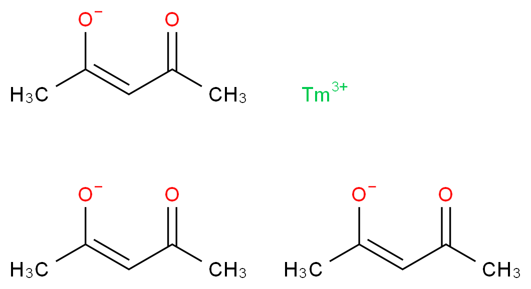 乙酰丙酮铥(III), Reacton&reg;_分子结构_CAS_14589-44-7)