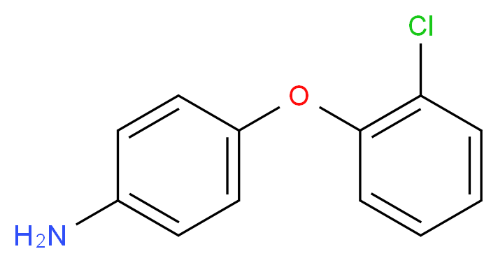4-(2-氯苯氧基)苯胺_分子结构_CAS_56705-85-2)