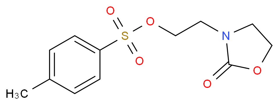 2-(2-oxo-1,3-oxazolidin-3-yl)ethyl 4-methylbenzene-1-sulfonate_分子结构_CAS_159974-55-7