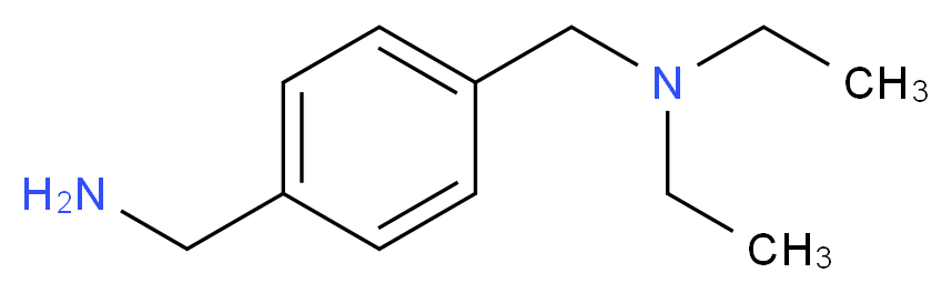 {4-[(diethylamino)methyl]phenyl}methanamine_分子结构_CAS_84227-70-3