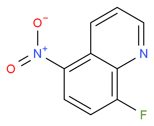 8-fluoro-5-nitroquinoline_分子结构_CAS_94832-39-0)